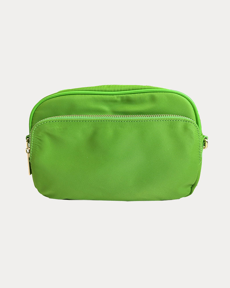 Natalia Nylon Crossbody in Green Apple