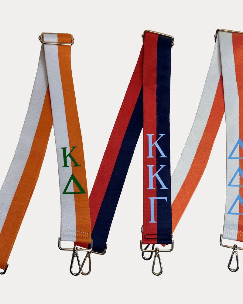 all-groups- images of different sorority custom bag straps
