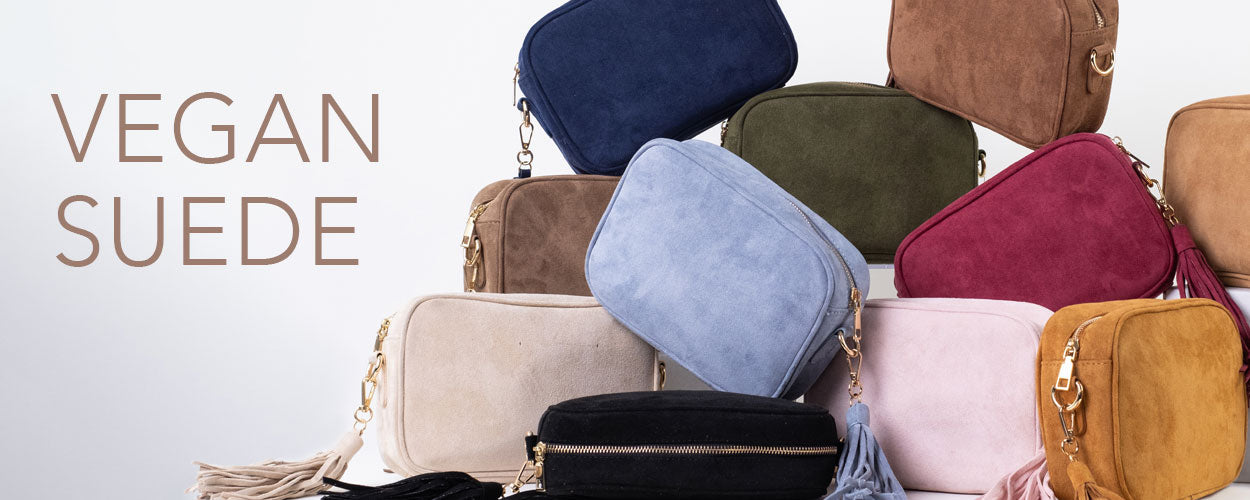 vegan suede tassel bags
