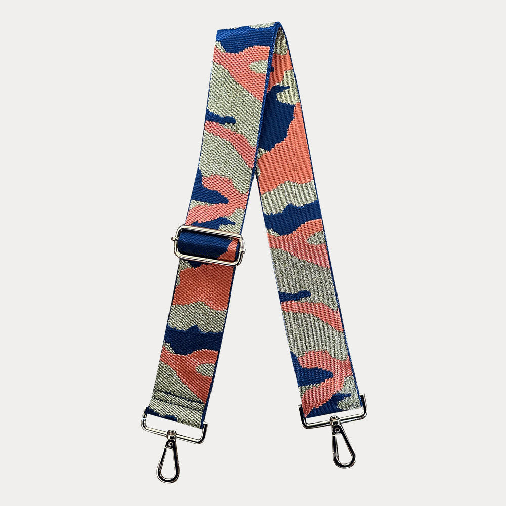 【WONDER WONDER】Yubo Vintage Check Ribbon Strap Tiered L SK Printed Flower Interchangeable Bag Strap
