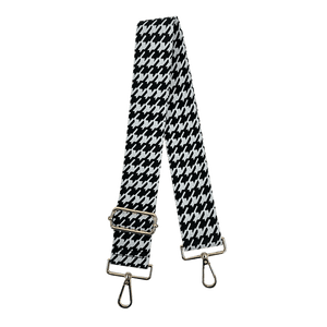 Houndstooth Interchangeable Woven Bag Strap