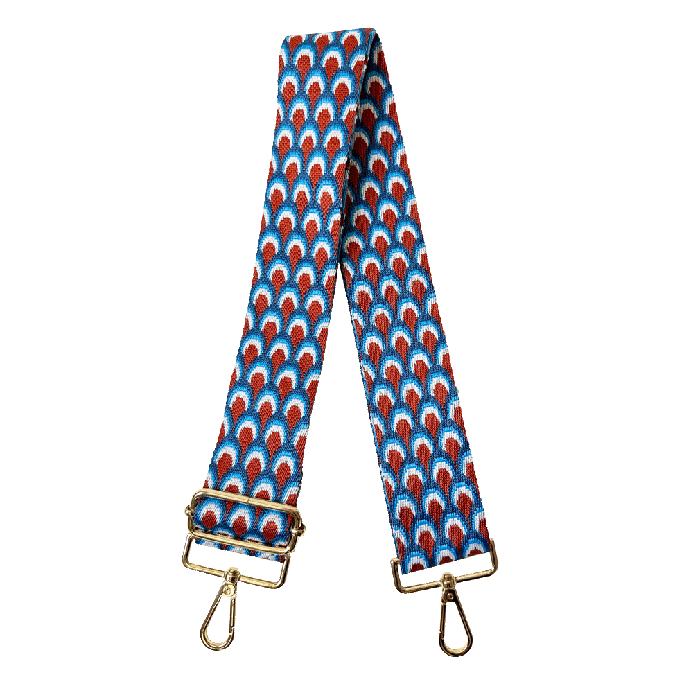 Embroidered purse strap hotsell