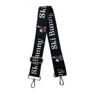 2" Ski Bunny Bag Straps - Black/Pink