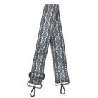 2" Double Diamond Bag Strap - Grey