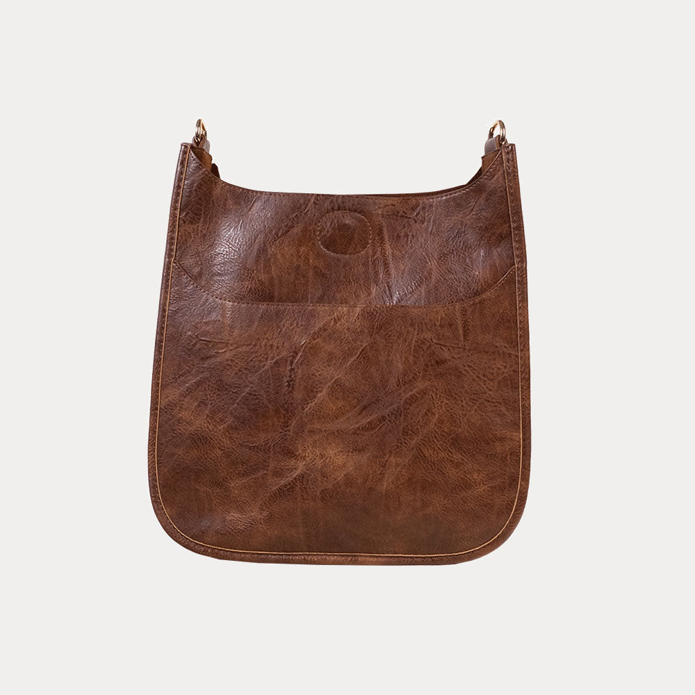 ショルダーバッグ・ポシェット Vegan leather messenger bag black Classic Vegan Leather Messenger | Women's Messenger Bag