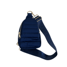 Eliza Navy Quilted Nylon Sling Bag