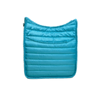 Everly Turquoise Quilted Nylon Messenger Bag