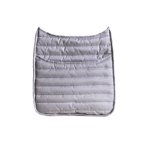Everly White Quilted Nylon Messenger Bag