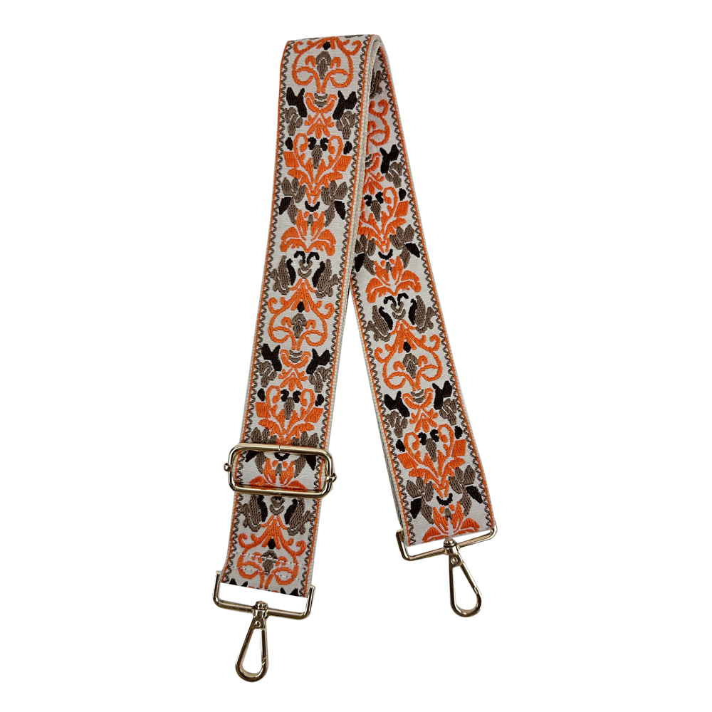 Embroidered Floral Adjustable Bag Strap Custom Bag Straps AHDORNED