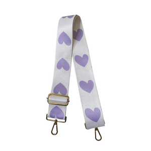 Printed 2" Heart Bag Strap-ASSORTED