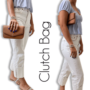 Louise Velvet Flap Bag w/Removable Chain Strap