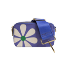 Lavender with Cream Flower Jamie Flower Camera Bag & Solid 2” Strap