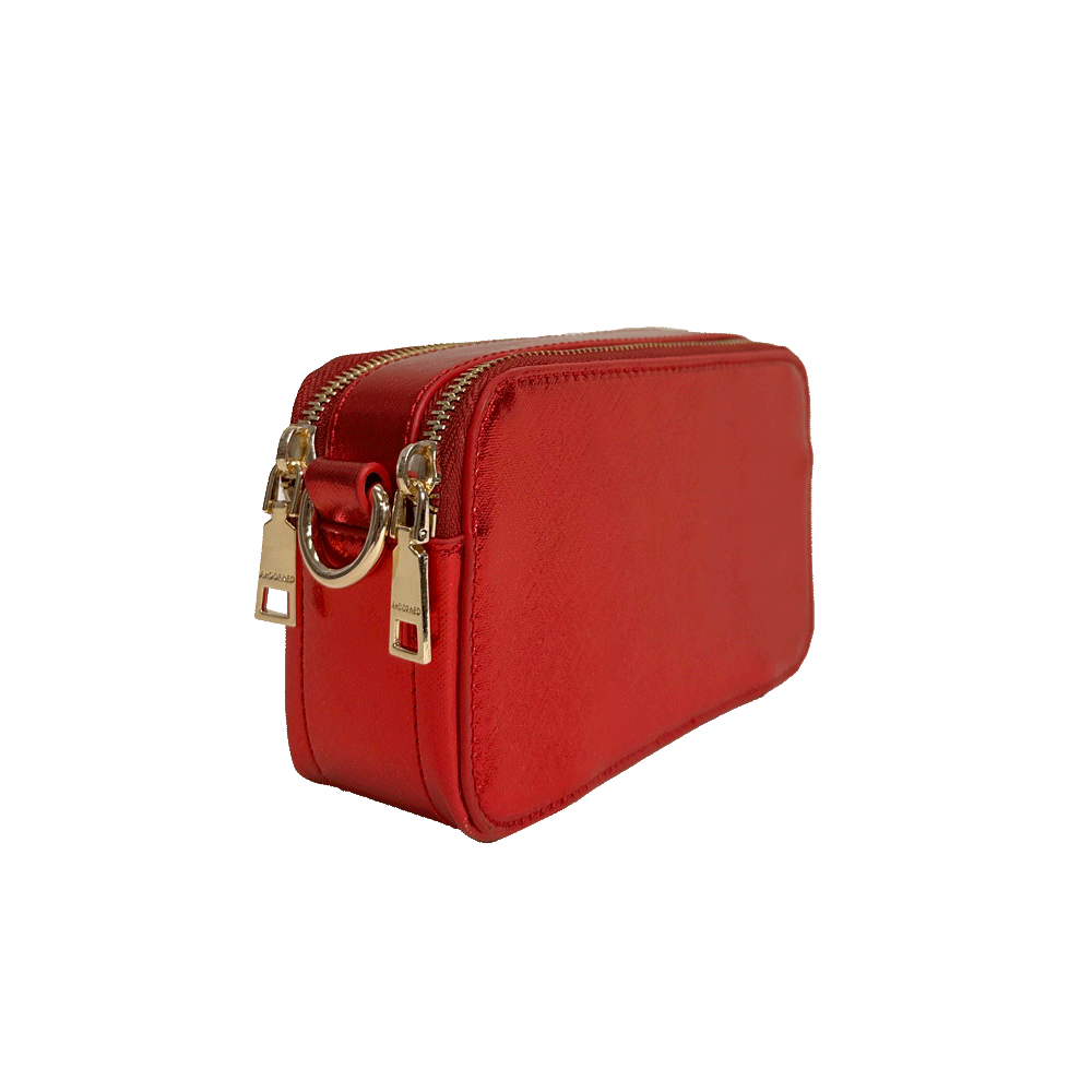 Metallic Red Jamie Bag- Strap not included