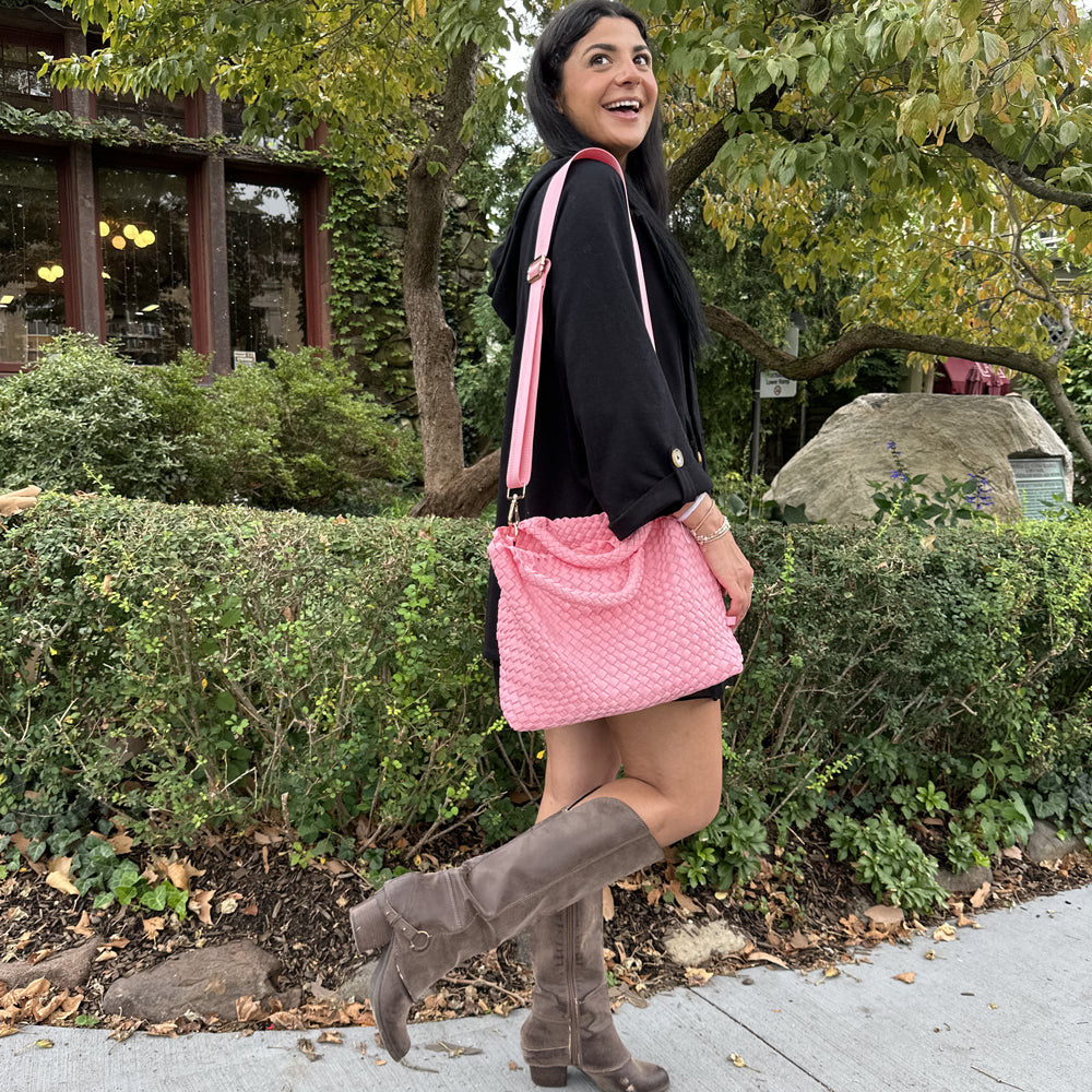 Woven jordana mini skirt in pink sales