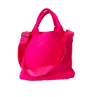 Lily Neon Pink Woven Neoprene Tote