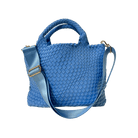 Lily Sky Blue Woven Neoprene Tote