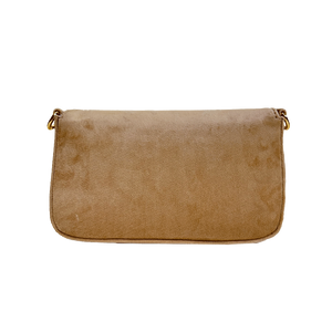 Louise Velvet Flap Bag w/Removable Chain Strap