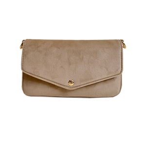 Louise Velvet Flap Bag w/Removable Chain Strap