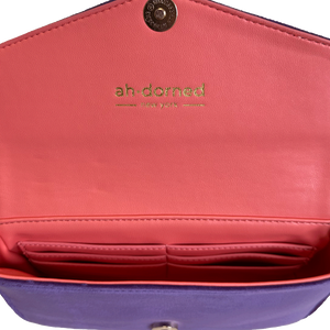 Louise Velvet Flap Bag w/Removable Chain Strap