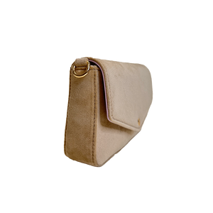 Louise Velvet Flap Bag w/Removable Chain Strap