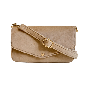 Louise Velvet Flap Bag w/Removable Chain Strap