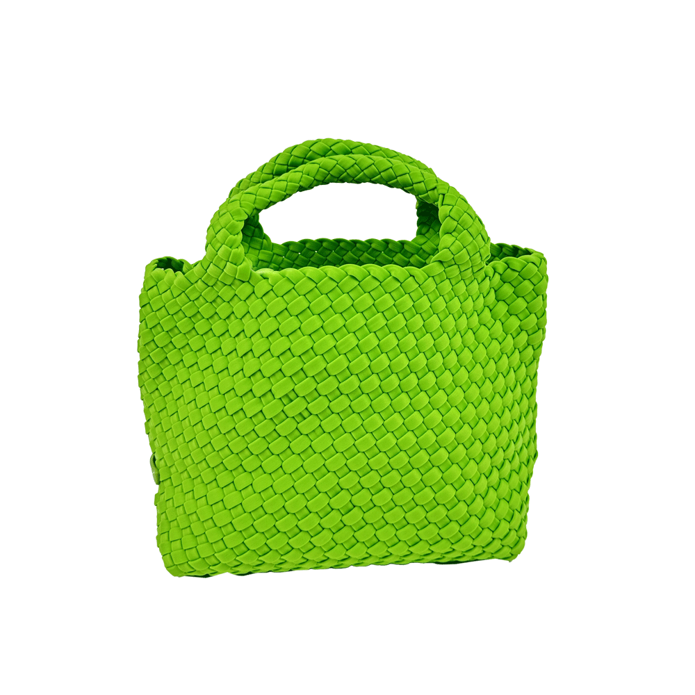 Lucy Green Woven Neoprene Tote
