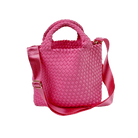 Lucy Pink Woven Neoprene Tote