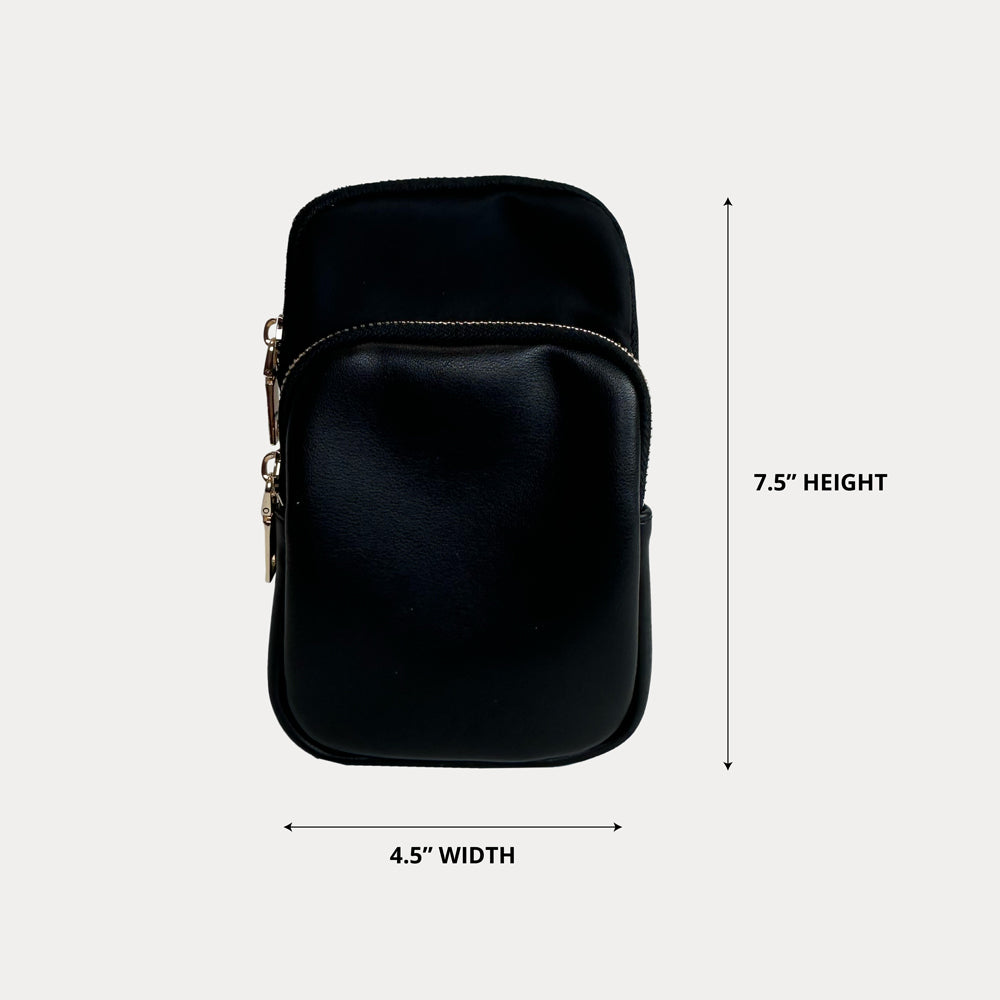 Janet Nylon & Vegan Crossbody Bag