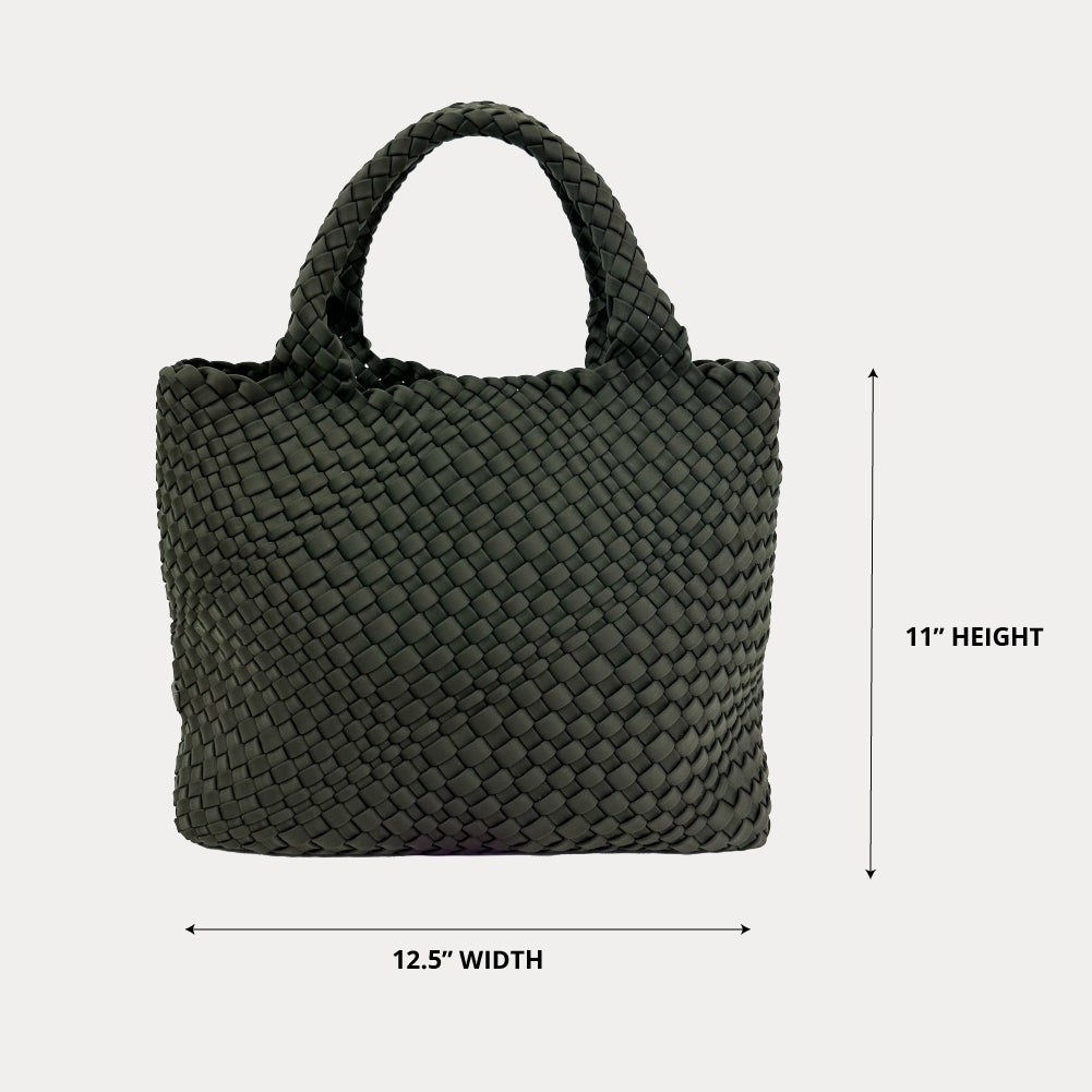 Lily Woven Neoprene Tote with Pouch | Neoprene Tote Bags