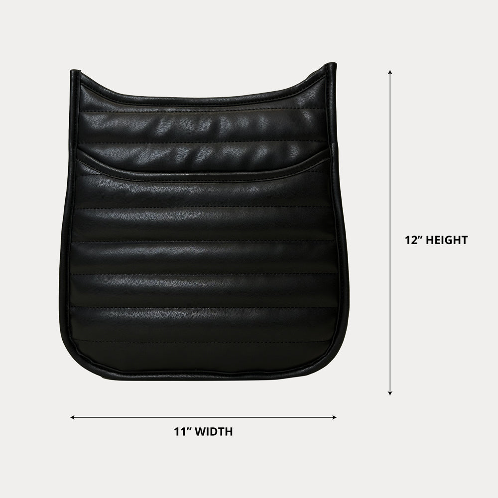 ショルダーバッグ・ポシェット Vegan leather messenger bag black Sarah Black Vegan Leather Messenger Set