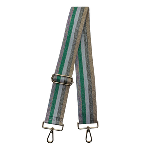 Glitter Multi Stripe Interchangeable Woven Bag Strap