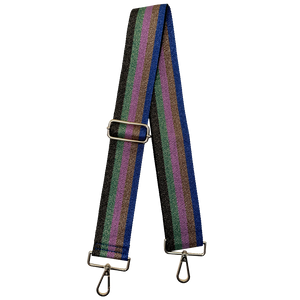Glitter Multi Stripe Interchangeable Woven Bag Strap