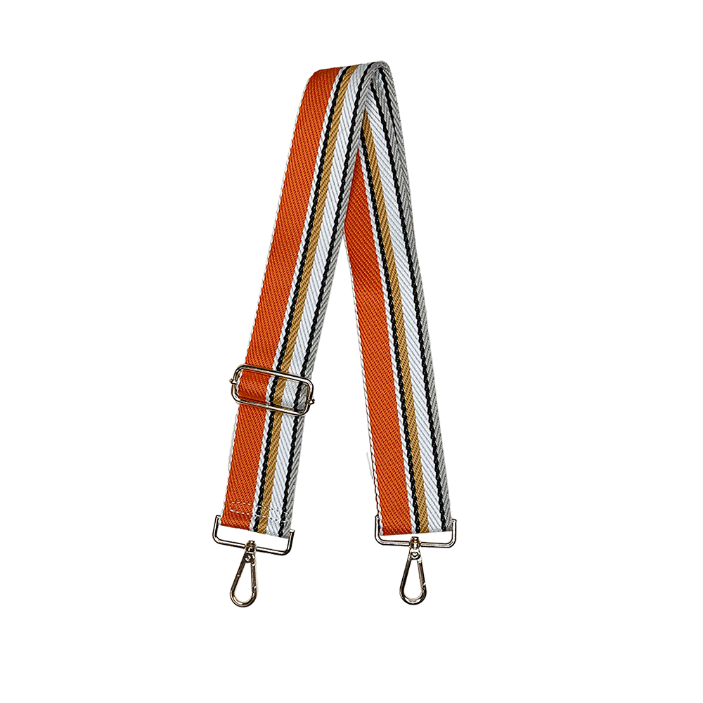 Multi Color Stripe Interchangeable Woven Bag Strap