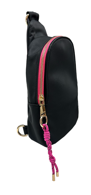 Nora Nylon Sling & Crossbody Bag With Detachable Strap