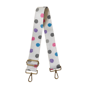 Polka Dot Interchangeable Printed Bag Strap