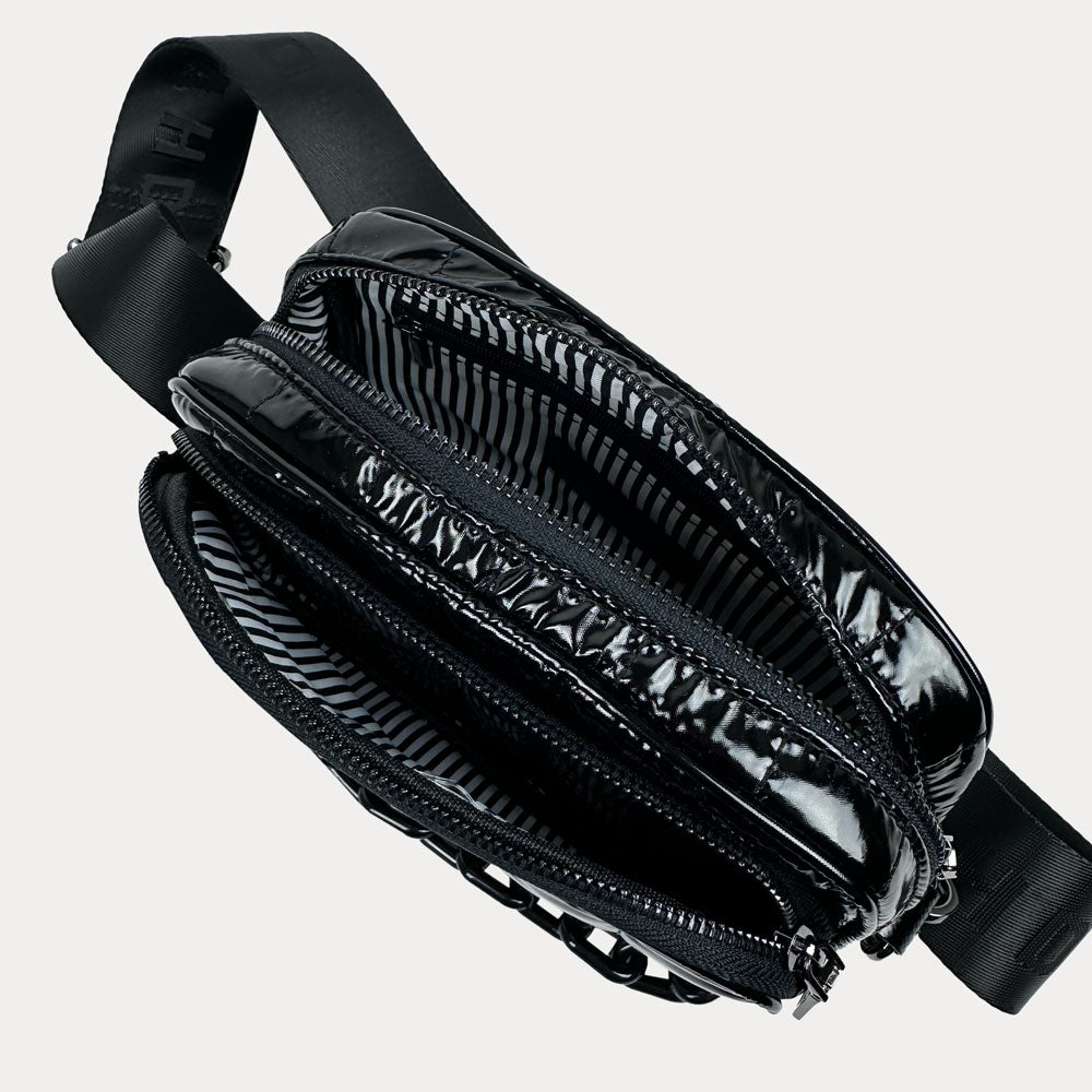 Ramona Quilted Liquid Nylon Crossbody Bag