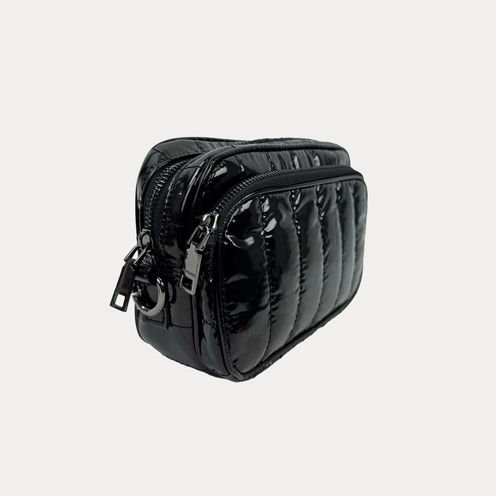 Ramona Quilted Liquid Nylon Crossbody Bag