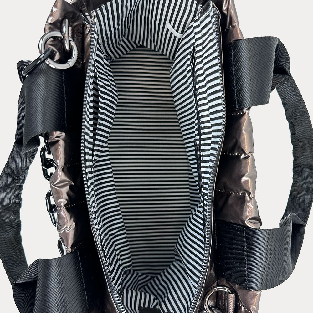 Rosie Liquid Quilted Nylon Tote