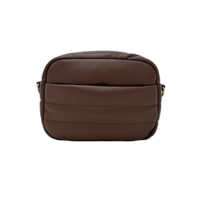 Sadie Quilted Vegan Leather Zip Top Messenger