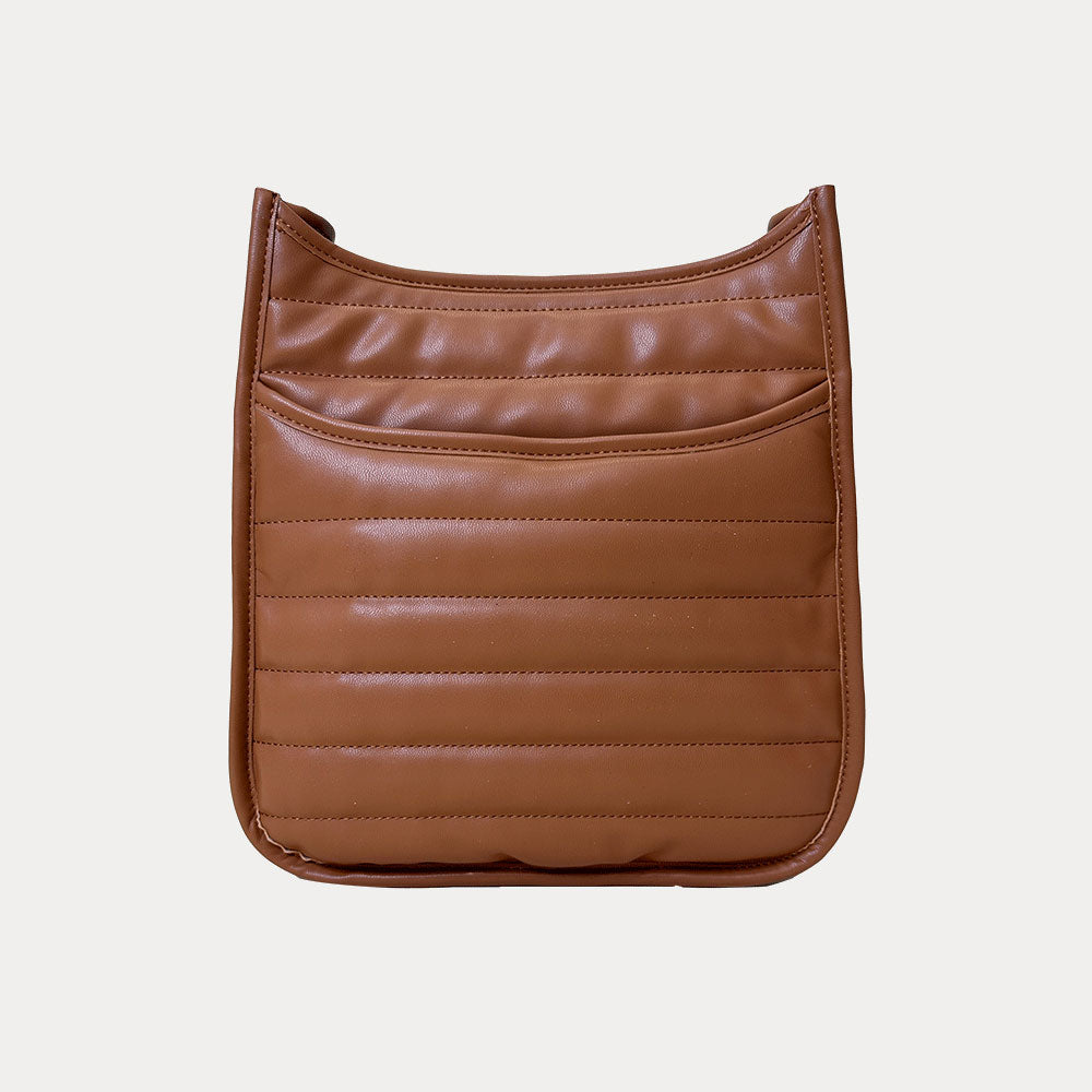 Sarah Quilted Vegan Leather Messenger | Women's Messenger Bag