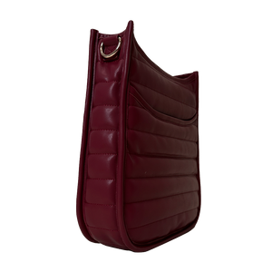 Sarah Quilted Faux Leather Messenger