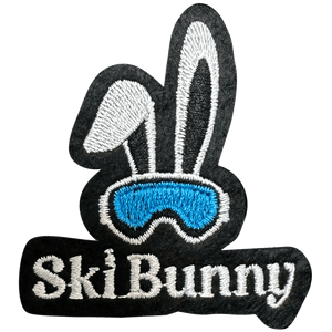 SKI BUNNY EMBROIDERED PATCH