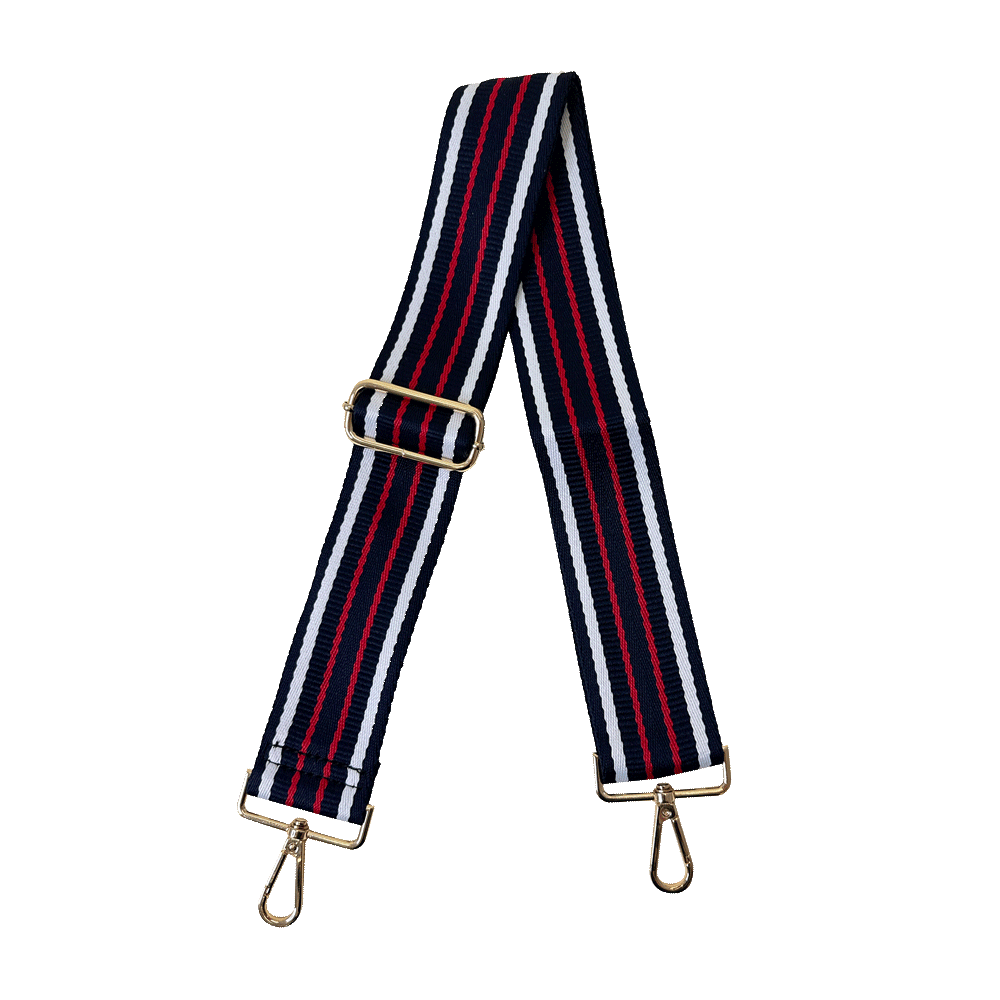 Bag Straps/Sold Separtely Red/Black Stripe