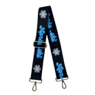 2" Ski Bunny Bag Straps - Black/Blue Apres Ski