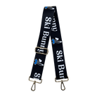2" Ski Bunny Bag Straps - Black/Blue