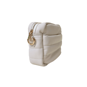 Sadie Quilted Vegan Leather Zip Top Messenger