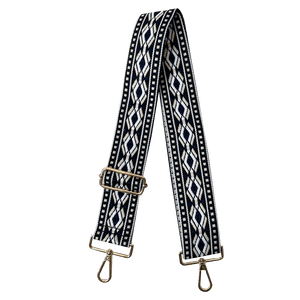 Diamond Embroidered Guitar Purse Strap - 3 Colors available