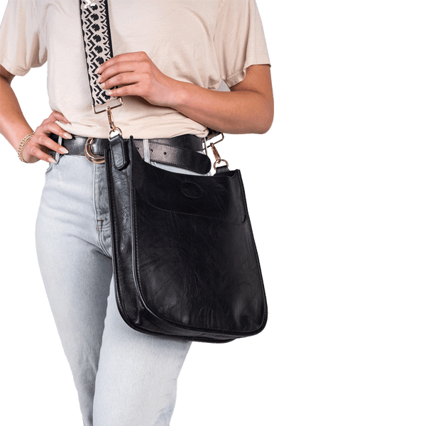Ahdorned- Classic Studded Messenger Bag - Anna and Company